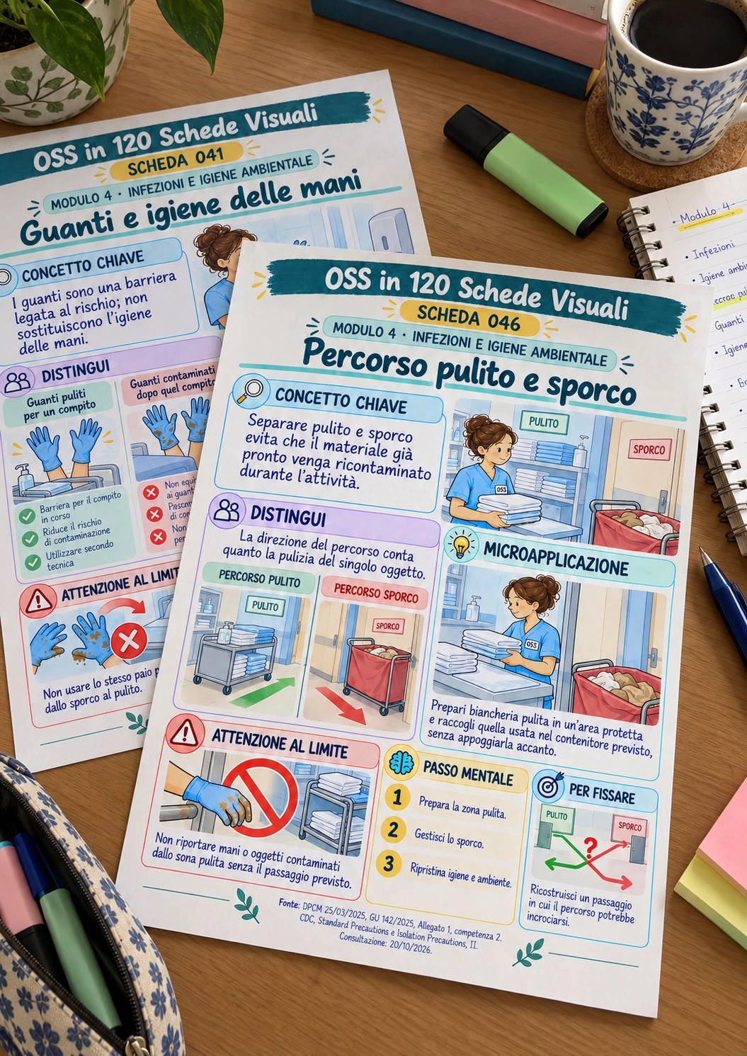 Schede stampate — infezioni e igiene ambientale