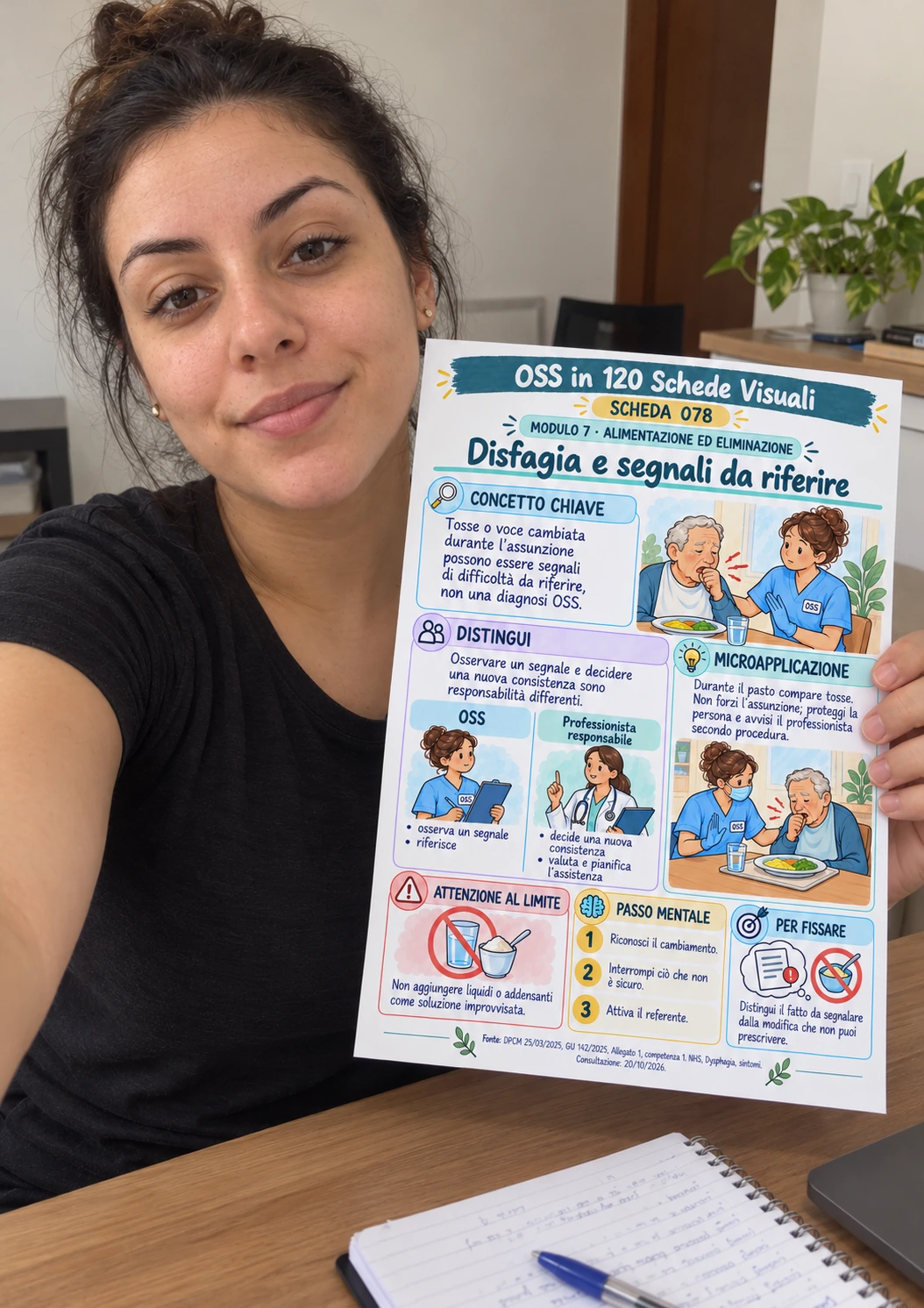 Scheda stampata — disfagia e segnali da riferire
